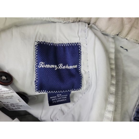 Tommy Bahama Blue Floral Men's 38 Flat Front Chino Shorts 9.5" Inseam Stretch - Picture 5 of 9